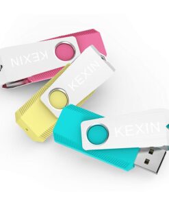KEXIN 128GB Flash Drive 3 Pack 128GB USB Flash Drive Thumb Drive Zip Drive USB 2.0 Memory Stick USB Drive with Keychain(128G 3-Pack) 128GB X3 13 61cDeI8nOVL