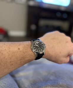 Hamilton Men's H64455533 Khaki King Series Stainless Steel Automatic Watch with Brown Leather Band 35 61cDw115bwL