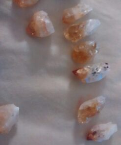 Fantasia Materials: 30 Small Points for Jewelry Making and Wire Wrapping - Citrine, Amethyst, and Clear Crystal Quartz Points A: Small C: Select # of Pieces Per Type: 10 Pcs (30 Total) 41 61cEG18cJNL