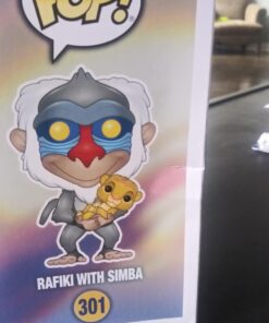 Funko POP Pop Disney Lion King-Rafiki with Simba Toy, Multicolor, 3.75 inches Standard Version 28 61cGdn1IxYL