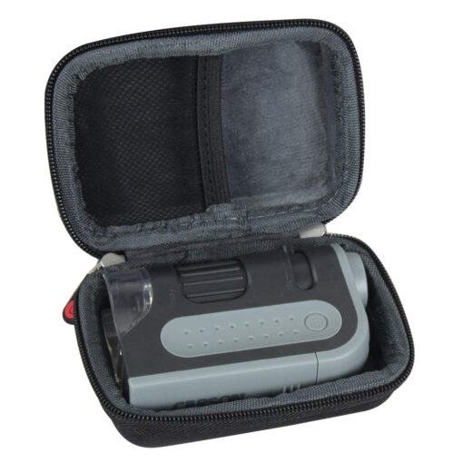 Hermitshell Hard Travel Case for Carson MicroBrite Plus 60x-120x Power LED Lighted Pocket Microscope (Microscope is not Included)