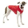 Kurgo Loft Dog Jacket, Reversible Dog Coat, Wear with Harness or Sweater, Water Resistant, Reflective, Winter Coat For Large Dogs (Chili Red, L) Chili Red/Charcoal 29 61cINrVxoqL