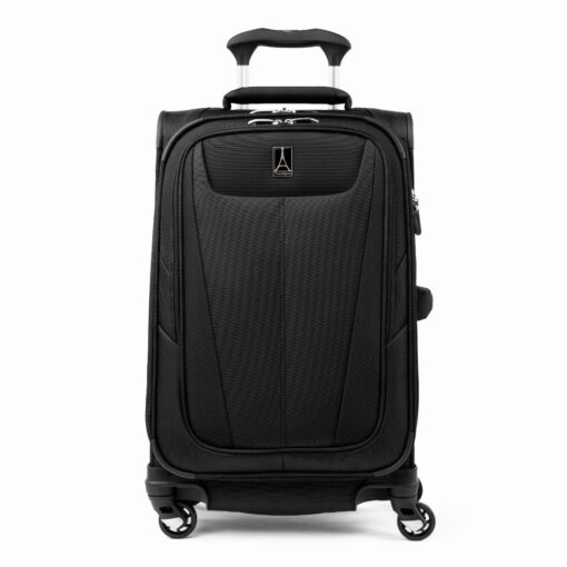 Travelpro Maxlite 5 Softside Expandable Luggage with 4 Spinner Wheels, Lightweight Suitcase, Men and Women, Black, Carry-On 21-Inch