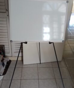 Amazon Basics Easel Stand, Instant Floor Poster, Lightweight, Collapsible and Portable with Tripod Base, Black Steel(supports 5 pounds) 34 61cJpuba0TL