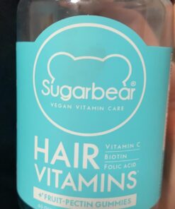 Sugarbear Hair Vegan Vitamin Gummies for Luscious Hair with Biotin, Vitamin C, B12, Folic Acid, Inositol, Coconut Oil - Hair and Nails Supplement for Women & Men (3 Month Gift Pack Free Brush) 60 Count (Pack of 3) 47 61cNKLeo6xL 1