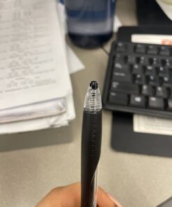 Amazon Basics Retractable Gel Ink Pens - Fine Point Pen, Black, 12-Pack 19 61cPL5J oxL