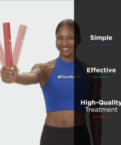 THERABAND FlexBar, Tennis Elbow Therapy Bar, Relieve Tendonitis Pain & Improve Grip Strength, Resistance Bar for Golfers Elbow & Tendinitis, Red, Light, Beginner Original Red - Light 19 61cQEHC5rAL 2