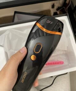 Laser Hair Removal, IPL Hair Removal Permanent for Women and Men, Hair Removal Device 999999 Flashes at-Home for Facial Legs Arms Whole Body Treatment AMZ-Black 35 61cQPOSn35L