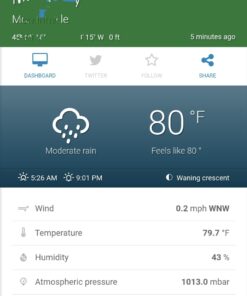 Sainlogic Professional WiFi Weather Station with Outdoor Sensor, Internet Wireless Weather Station with Rain Gauge, Weather Forecast, Wind Gauge, Wunderground, Black 50 61cR quntL