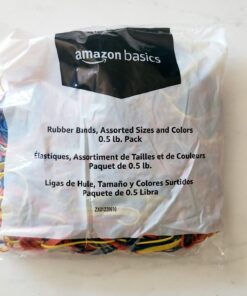 Amazon Basics Assorted Size and Color Rubber Bands, 0.5 lb. 0.5 Pound Pack 29 61cRuwT0BL