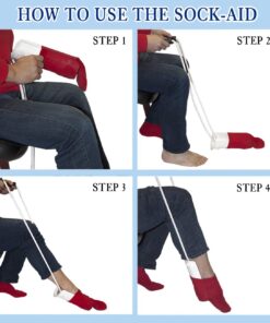 RMS Deluxe 5-Piece Hip Knee Replacement Kit - Ideal for Recovering from Hip Replacement, Knee or Back Surgery, Mobility Tool for Moving and Dressing (32 Inch Reacher) 5 Piece Set 35 61cTdPl98TL