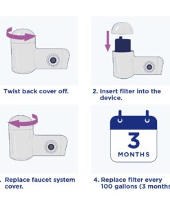 PUR PLUS Faucet Mount Replacement Filter 3-Pack, Genuine PUR Filter, 3-in-1 Powerful, Natural Mineral Filtration, Lead Removal, 9-Month Value, Blue (RF99993) Count of 3 Water Filters 27 61cUngzmCbL