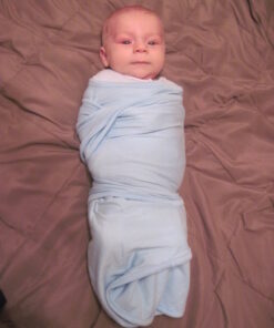 Miracle Blanket Swaddle Wrap - Newborn Essential Baby Blanket - Soft Sleep Sack Ideal for Newborns and Infants (Blue) Blue 22 61cVW2hZ5vL