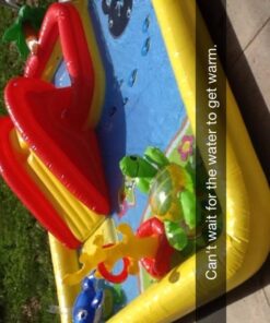 Intex 57454EP 100-inch x 77-inch Inflatable Ocean Children's Play Center Outdoor Backyard Kiddie Pool and Game Set 1 Pack 45 61cWnpkb8NL