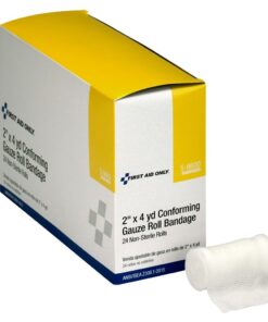 First Aid Only 5-6600 Stretch Gauze Bandage, 4-Yard Stretched Length x 2-Inch Width (Box of 24) 1 Boxes Standard Packaging 9 61cWpvv4L