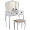 Poundex PDEX-F4094 Vanities, Bobkona, White 40 61cX T7eqTL