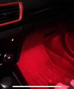 OPT7 Aura Interior Car Lights with Remote Control, Color Change, Music Sync Inside Ambient Lighting Kit, LED Lights for Car Truck Under Dash Accessories, Charger Adapter 12V, 6pc Single Row LED Strip RGB 41 61cX23iRBgL