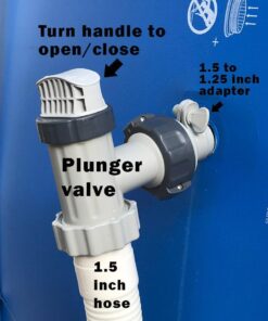 Intex Above Ground Plunger Valves with Gaskets & Nuts Replacement Part (2 Pack) 36 61cZsLqezzL