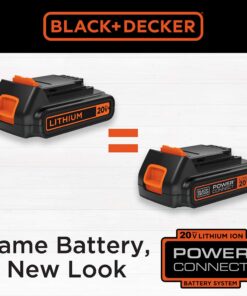 BLACK+DECKER 20V MAX Drill & Home Tool Kit, 34 Piece (BDCD120VA) , Orange Drill & Home Tool Kit Only 16 61caD YFRWL 10