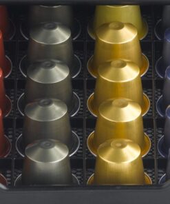 Nifty Small Nespresso Original Line Capsule Drawer – Black, 40 Capsule Pod Pack Holder, Non-Rolling Sliding Drawer, Under Coffee Pot Storage, Home Kitchen Counter Organizer Black Non-Rolling Sliding Drawer 40 Count (Pack of 1) 35 61cap4r9AxL