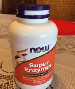 NOW Supplements, Super Enzymes, Formulated with Bromelain, Ox Bile, Pancreatin and Papain,180 Capsules 180 Count (Pack of 1) 44 61cbNyt0MIL