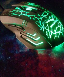 HAVIT HV-MS672 3200DPI Wired Mouse, 4 Adjustable DPI Levels, 800/1200/2400/3200DPI, 7 Circular & Breathing LED Light, 6 Buttons (Black) 51 61ceqCnNL