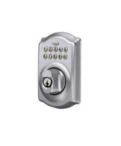 Schlage BE365 CAM 626 Camelot Keypad Deadbolt, Electronic Keyless Entry Lock, Satin Chrome 21 61chp4jvl9L