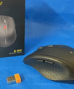 E-YOOSO Bluetooth Wireless Mouse, 3 Modes Bluetooth 5.0 & 3.0 Mouse 2.4GHz Ergonomic Wireless Optical Mouse with USB Nano Receiver, 5 Adjustable DPI Levels, 6 Buttons for Laptop, MacBook, iPad, PC Black(Bluetooth+Wireless) 48 61ciThu6pZL