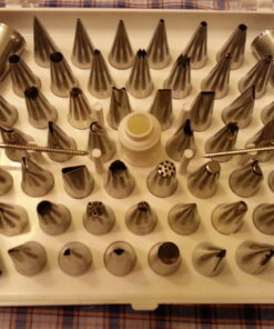 Ateco Cake, 783 55 pc Decorating Tip Set, Silver #783 55 pc Decorating Tip Set 34 61ckQkMDaTL