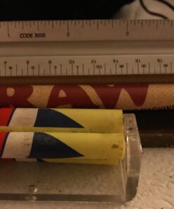 Raw King Size Organic Deal - King Size Slim Organic Rolling Papers, 110mm Rolling Machine and Wide Filter Tips INCLUDES Black Velvet Pouch 23 61cmIpkDquL