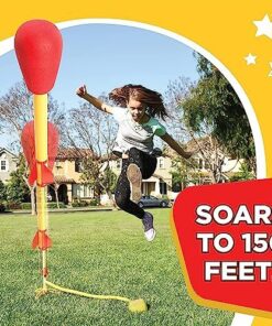 Stomp Rocket Original Refill - 2 Ultra Refill Rockets Only - Soar 200 ft in The Air - Fun Outdoor Toy for Kids - Gift for Boys and Girls Age 5+ Years Old Refill 2 Pack 9 61cmdurRlbL