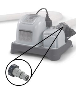 Intex Replacement Hose Adapter A w/Collar for Threaded Connection Pumps (Pair) 34 61cmf4tsqpL