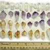 Fantasia Materials: 30 Small Points for Jewelry Making and Wire Wrapping - Citrine, Amethyst, and Clear Crystal Quartz Points A: Small C: Select # of Pieces Per Type: 10 Pcs (30 Total) 35 61cn2c1vR7L