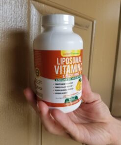 POTENT NATURALS Liposomal Vitamin C 1500mg, Vitamin C Supplement - High Absorption Ascorbic Acid - Immune-Support Supplement & Helps Collagen Production- 180 Capsules 1500 MG 28 61cnpHjML