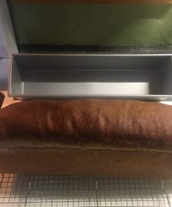 Focus Foodservice 16 by 4-Inch Single Pullman 2-Pound Bread Pan Commercial Bakeware, 2 Pound, Silver 17 61crnetanQL