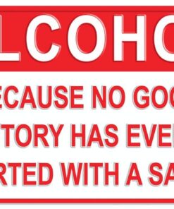 Tags America Alcohol Because No Good Story Has Ever Started with A Salad – Metal Man Cave Bar Signs – Home Wall Decor