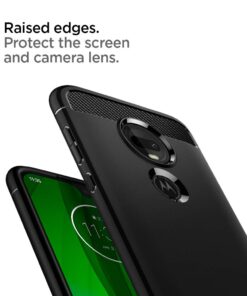Spigen Rugged Armor Designed for Moto G7 Case/Designed for Moto G7 Plus Case (2019) - Matte Black 29 61ct0HP6gdL
