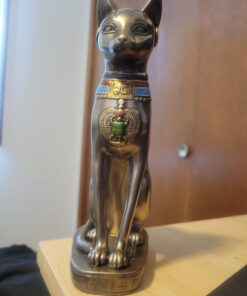 Top Collection Goddess Bastet Statue - Ancient Egyptian Goddess of Protection Sculpture in Premium Cold Cast Bronze - 8-Inch Collectible Fertility Cat Figurine 55 61ctjm91BtL