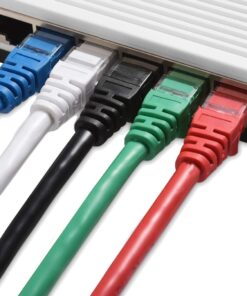 Cable Matters 10Gbps 5-Color Combo Snagless Short Cat 6 Ethernet Cable 1 ft (Cat 6 Cable, Cat6 Cable, Internet Cable, Network Cable) 1 Foot 21 61cvCS DICL 1