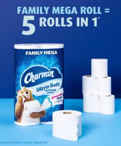 Charmin Ultra Soft Cushiony Touch Toilet Paper, 24 Family Mega Rolls = 123 Regular Rolls (Packaging May Vary) 24 Count (Pack of 1) 35 61cvKT9fNvL