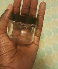 Cornucopia 2oz Straight Sided Clear Glass Jars (12 pack), Airtight Cosmetic Jars for Creams, Balms & Aromatherapy 50 61cvlZvBKeL