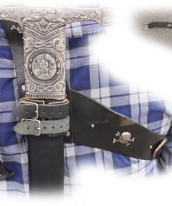 Alternative view of MAKOTO Leather Medieval Sword Frog Pirate Cutlass Belt Hanger