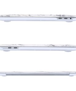 MOSISO Compatible with MacBook Pro 13 inch Case M2 2023, 2022, 2021-2016 A2338 M1 A2251 A2289 A2159 A1989 A1708 A1706, Plastic Pattern Hard Shell Case&Keyboard Cover&Screen Protector,White Marble 43 61cwKKHUYuL