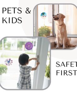 Screen Door Magnets – Twist, Click and Lock - Keep People and Pets Safe – Magnetic Screen Door Magnet Saver – Screen Door Magnet Decoration - Robbins Aria (Palm Tree) Ptb606 11 61cxQSqEvPL