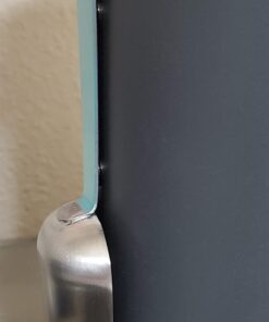 Coffee Gator Stainless Steel Canister - Large 22oz, Silver Coffee Grounds and Beans Container with Date-Tracker, CO2-Release Valve, and Measuring Scoop - Ideal Coffee Lovers Gifts for Her Gray with Green 62 61cxvUTKfL