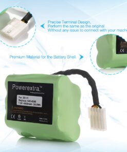 Powerextra 7.2V 4000mAh Battery Compatible with Neato XV-11 XV-12 XV-14 XV-15 XV-21 XV-25, XV Essential, XV Signature Pro Robotic Vacuum Cleaners Replacement Neato Battery 945-0005 205-0001 ( 2 Pack ) 19 61d0ljphgYL