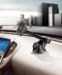 WixGear Dashboard Mount, Universal Magnetic Phone Holder for Car, Windshield Mount and Dashboard Mount Holder for Cell Phones and Tablets with Long Adjustable Arm – (New Rectangle Head) 33 61d2Ea538LL