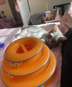 Catstages Tower of Tracks Interactive 3-Tier Cat Toy 34 61d2t7fT UL