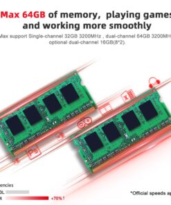 Beelink SER5 Versatile Mini PC, AMD Ryzen 5 5560U(up to 4.0GHz) 6C/12T, Mini Computer 16GB DDR4 RAM 500GB NVME SSD, Mini Desktop Computer 4K@60Hz Triple Screen Display WiFi6 BT5.2 SER5 16G/500G/5560U 20 61d3CxPg6rL