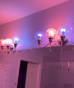 Philips Hue Smart 60W A19 LED Bulb - White and Color Ambiance Color-Changing Light - 3 Pack - 800LM - E26 - Indoor - Control with Hue App - Works with Alexa, Google Assistant and Apple Homekit White & Color Ambiance 3 Count (Pack of 1) Base Lumen (60W) 38 61d3kps4BWL